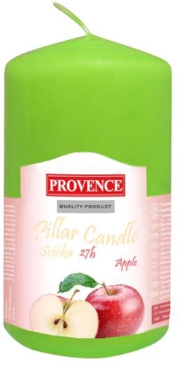 Vela aromática de parafina cilíndrica manzana 6 × 11,1 cm