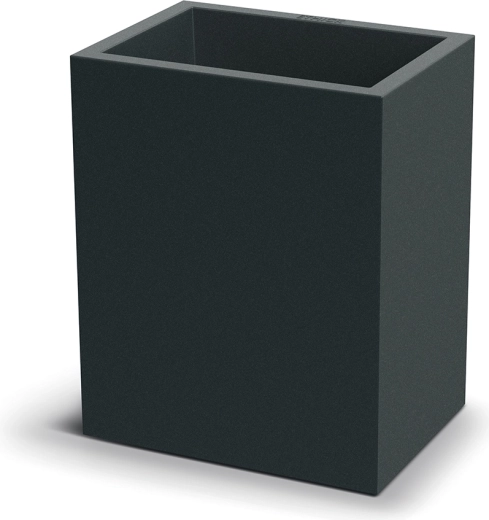 Maceta Cubla Case alta 36 cm – gris oscuro