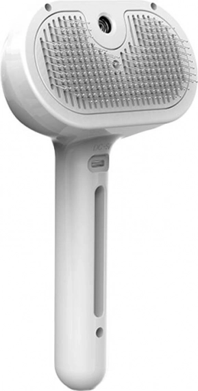 Cepillo de vapor para pelaje ROJECO para gatos y perros – blanco