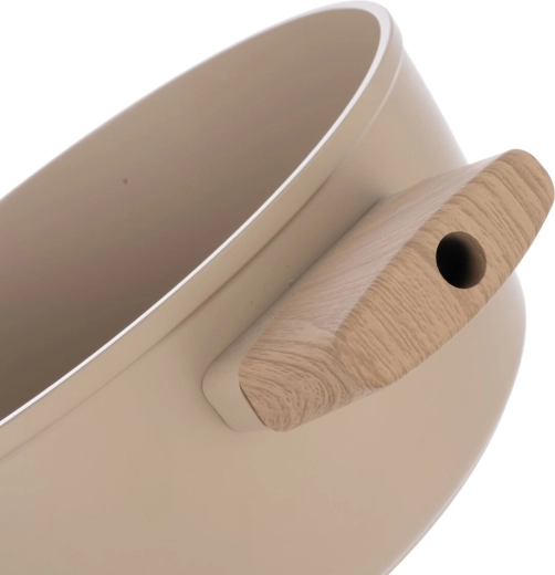 Cómodas asas laterales con decoración de madera