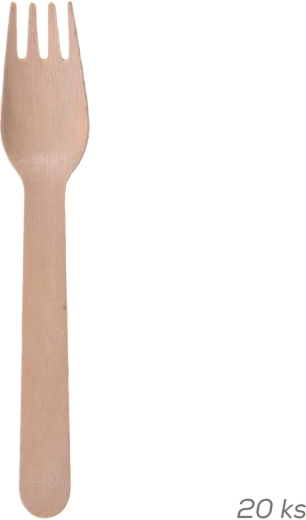 Tenedor de madera Nature 15,5 cm (20 uds)