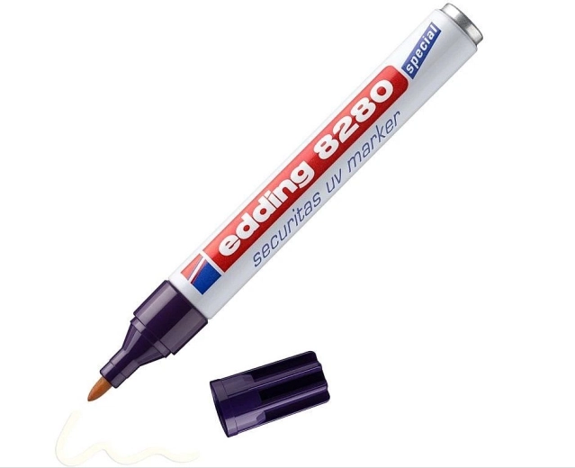 Rotulador Edding UV para marcado oculto 1,5–3 mm