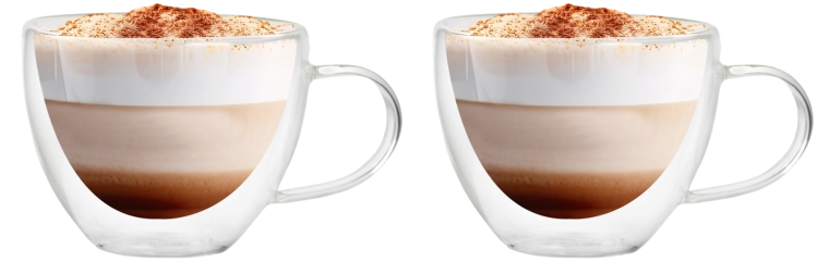 Juego de 2 tazas termo de doble pared 280 ml
