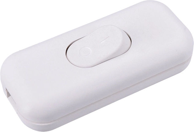 Interruptor de cable unipolar de paso Solight, blanco