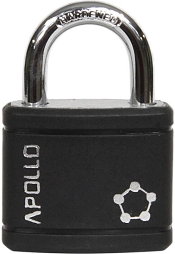 Candado APOLLO 35, negro, 3 llaves