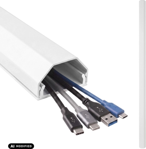 Canaleta de aluminio para ocultar cables Maclean