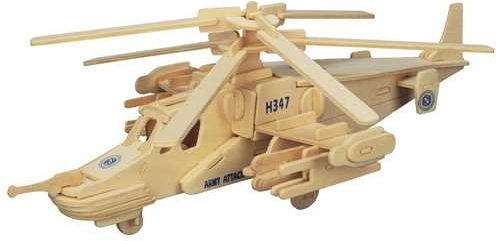 Puzzle 3D de madera Helicóptero
