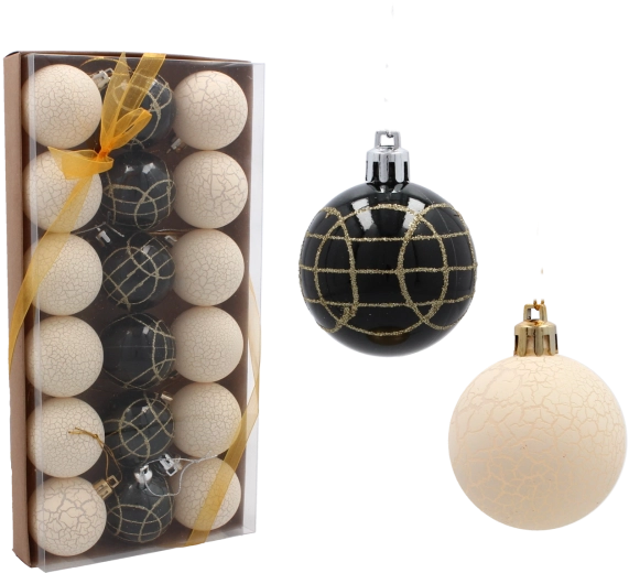Set de 18 bolas navideñas de 5 cm – adornos de plástico resistentes
