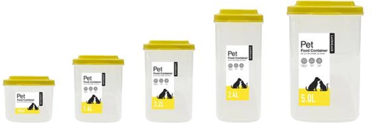 Juego de recipientes herméticos para croquetas LOCK PET, 5 uds.