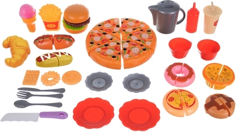 Menú de fast food realista para juego de roles