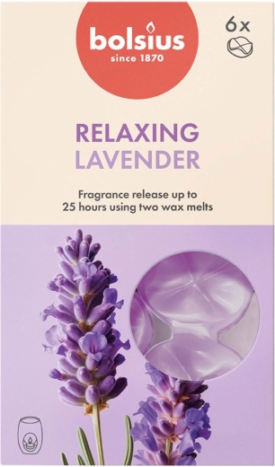 Ceras aromáticas con aroma a lavanda, set de 6 unidades