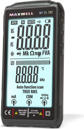 Multímetro digital automático con pantalla TFT de 4,2" y carga USB-C