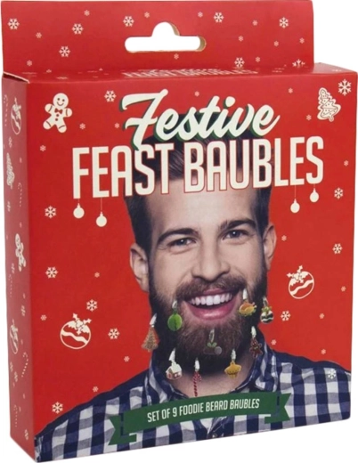 Gift Republic adornos navideños para la barba – set de 9 uds.