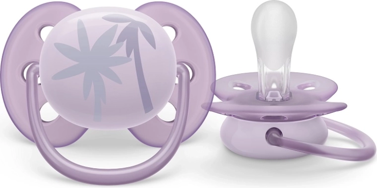 Chupete Philips Avent UltraSoft Premium 0–6 m, morado, 1 ud.