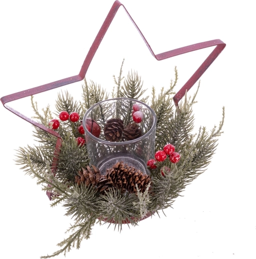 Estrella de metal como decoración destacada