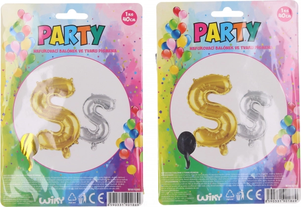 Globo inflable letra S 40 cm