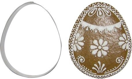 Cortador de galletas de acero inoxidable – huevo 9 cm