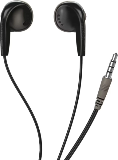 Maxell EB-98 auriculares intrauditivos negros con conector jack de 3,5 mm