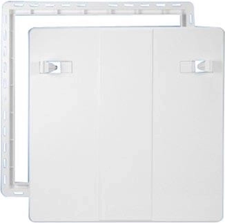 Puerta de registro 600 × 600 mm de plástico blanca