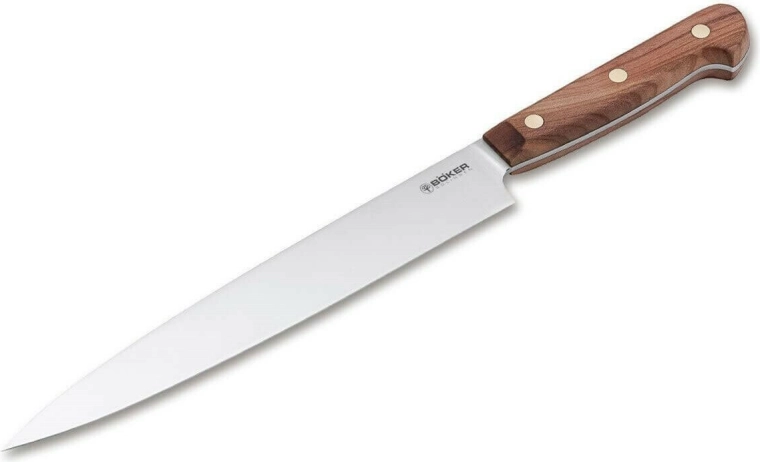 Cuchillo de trinchar Böker Manufaktur Solingen Cottage-Craft de 22 cm, madera de ciruelo