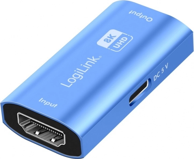 Repetidor HDMI 8K/60HZ HDCP2.3, aluminio azul