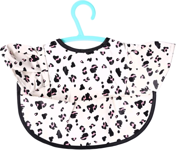 Babero infantil impermeable con mangas y bolsillo Leopardo