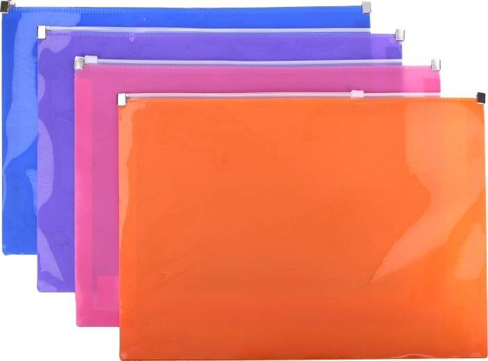 Carpeta para documentos con cremallera