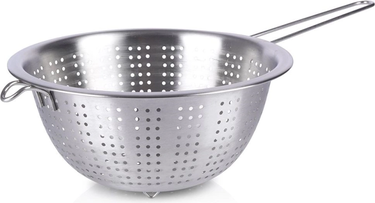 Colador de acero inoxidable con mango 24 cm