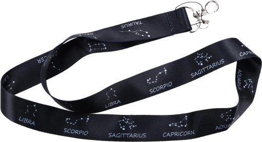 Lanyard para el cuello con mosquetón metálico Zodiac