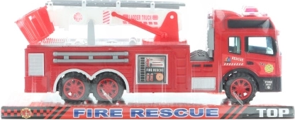 Coche de bomberos de plástico con mecanismo de inercia 30 cm