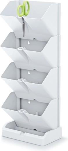 Macetas verticales con tijeras para hierbas Mini Garden – blanca