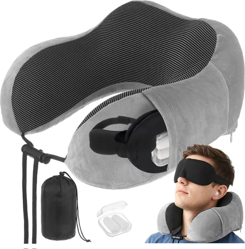 Almohada cervical de viaje 3D XTROBB 4 en 1