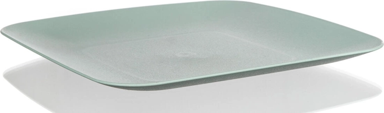 Plato llano cuadrado 23,5 × 23,5 cm de plástico MINT CULINARIA