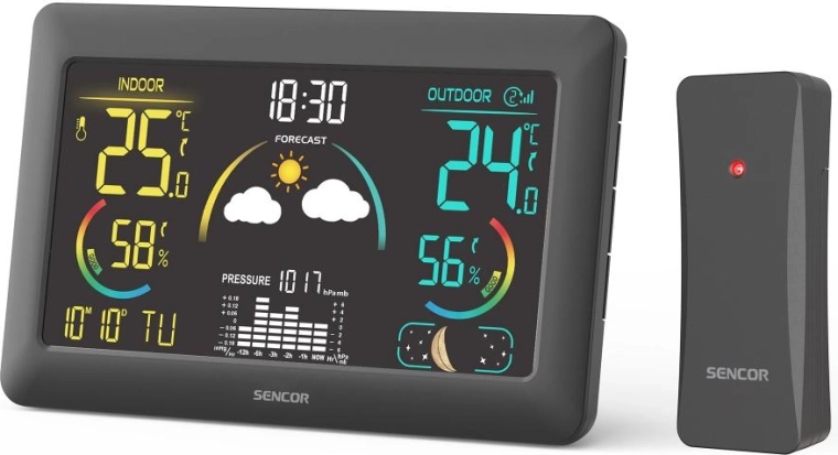 Estación meteorológica Sencor SWS 4900 con sensor inalámbrico