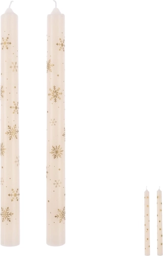 Velas decorativas de cera 25 cm, mix, 2 uds.