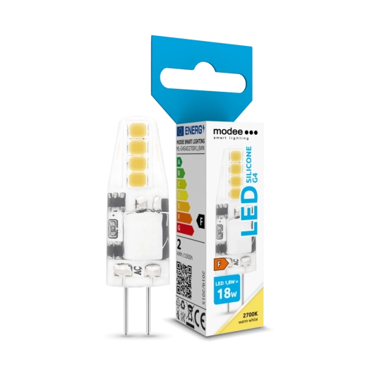 Bombilla LED G4 de silicona 1,8 W 12 V 2700 K 180 lm Modee Lighting