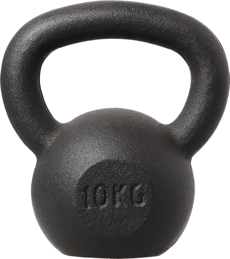 Kettlebell de hierro fundido HMS 10 kg, negro