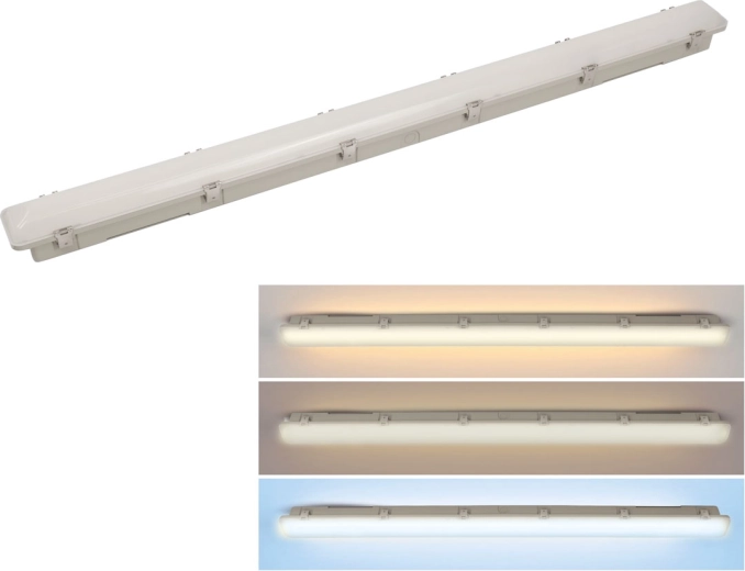 Luminaria LED estanca al polvo Solight 40 W 4800 lm 3CCT 120 cm Lifud