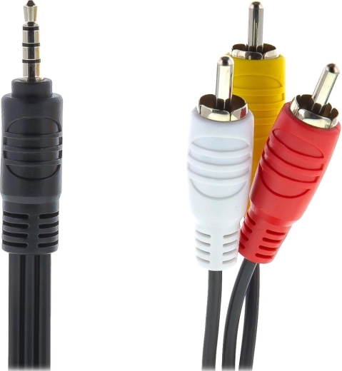 Cable AV Sencor de jack de 3,5 mm a 3× RCA, 1,5 m