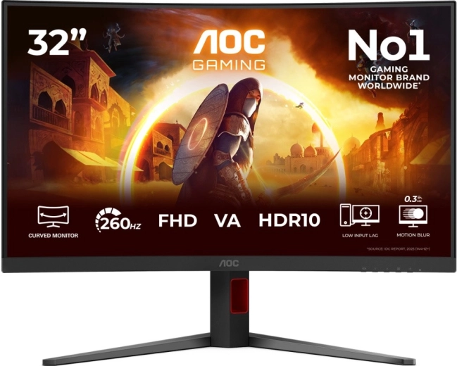 Monitor gaming curvo AOC Gaming C32G4Z 31,5" VA 260 Hz