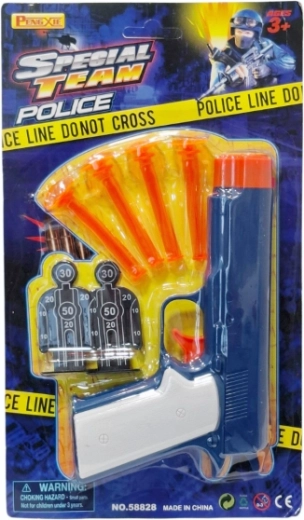 Set infantil de tiro con pistola, dianas y dardos