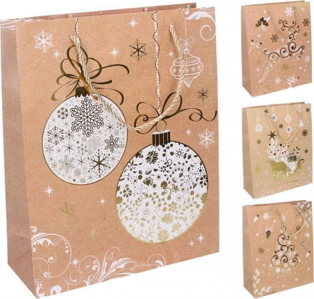 Bolsa de regalo L Navidad 30 × 41,5 × 12 cm