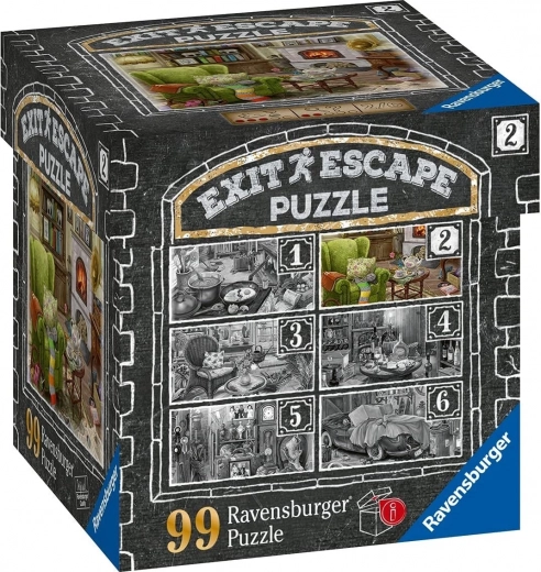 Ravensburger juego de escape EXIT puzzle Mansión embrujada: En la sala de estar 99 piezas