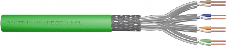 Cable de instalación CAT 8.2 S/FTP Dca LS0H 100 m verde