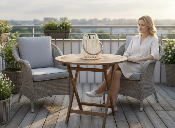 Ambiente con estilo en el balcón y la terraza