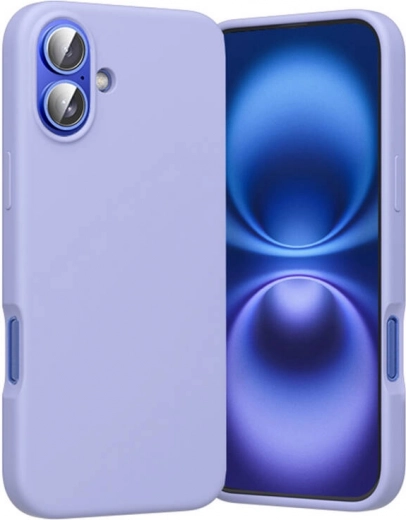 Funda de silicona Vention para iPhone 16 Plus con MagSafe (morada)