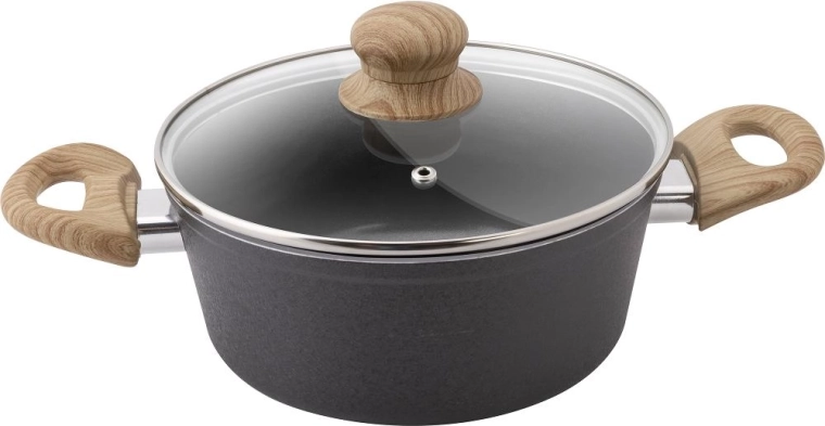 Cacerola Lamart Natur con tapa de 18 cm