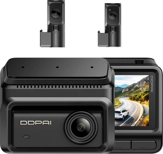 DDPAI Z90T cámara de salpicadero de tres canales 4K con GPS