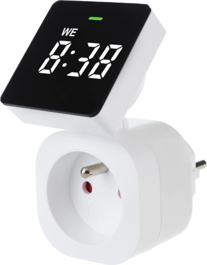 Temporizador digital de enchufe GREENBLUE GB610E, IP20, 16 A