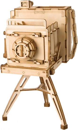 Puzzle 3D de madera Cámara fotográfica histórica